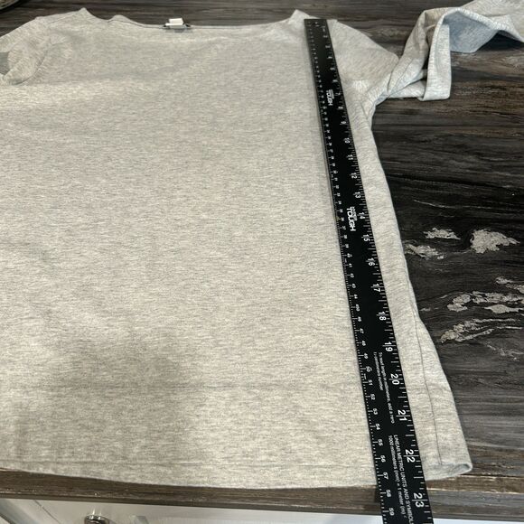 J Crew Womens Crew Neck Long Sleeve XS Gray Mixed Media Preppy 100% Cotton - Picture 9 of 10